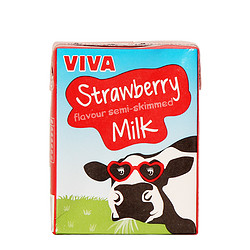 【天猫超市】英国原装原盒进口 韦沃草莓牛奶200ml 英国学生奶