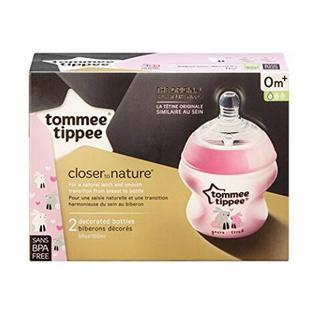 tommee tippee 汤美天地 母乳自然奶瓶 1段（0-3个月）260ml*2个