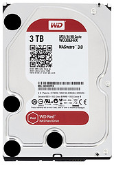 WD 西部数据 Red WD20EFRX SATA3接口台式机硬盘 3TB