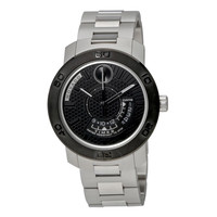 MOVADO 摩凡陀 BOLD系列 3600383 男士时装腕表 43.5mm 黑色 银色 不锈钢