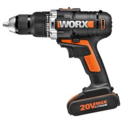 威克士(WORX)20伏锂电冲击钻WX372.1 家用多功能充电电钻 电动螺丝刀 装修电动工具