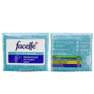 facelle 卫生巾116片套装（日用护翼*4包+无护翼*2包+夜用*2包）