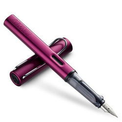 凌美LAMY钢笔签字笔 Al-star恒星系列紫红色标准F笔尖墨水笔 时尚商务金属钢笔德国原装进口