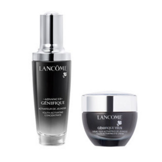 LANCOME 兰蔻 小黑瓶精华肌底液50ml+小黑瓶眼部凝霜套装 15ml 