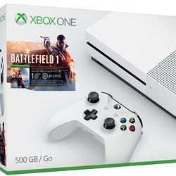 Microsoft 微软 Xbox One S 500GB 游戏主机《战地1》同捆版