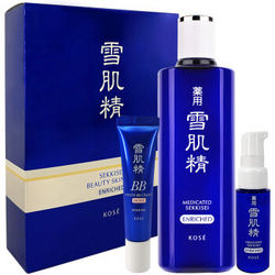 【京东超市】雪肌精 SEKKISEI 盈润新颜套装（330ml水+乳液20ml+bb15g）