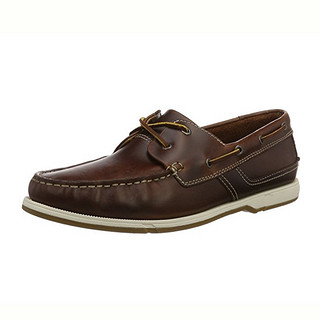 Clarks Fulmen Row 男士船鞋 棕色