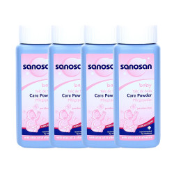 sanosan 哈罗闪 婴儿爽身粉 100g*4瓶