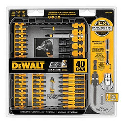 DEWALT 得伟 DWA2T40IR 电钻钻头附件套装 40件