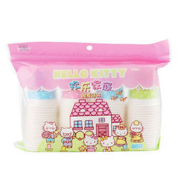 yekee 宜洁 Hello Kitty 一次性纸杯 250ml*80只