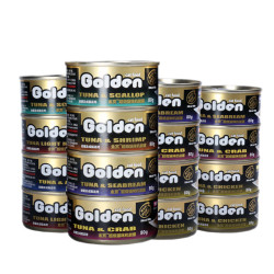Golden 金赏 金枪鱼味猫罐头 80g*10罐