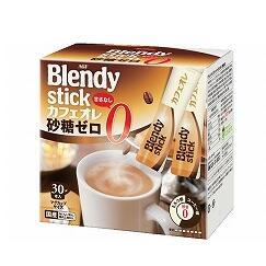AGF Blendy 速溶无糖牛奶咖啡 30条装*6盒