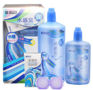 HYDRON 海昌 水感觉润护理液 500ml+120ml+润眼液15ml