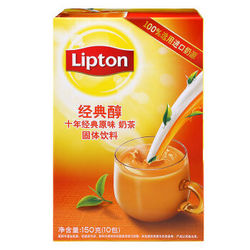 立顿(Lipton)10年经典原味奶茶10包 150g
