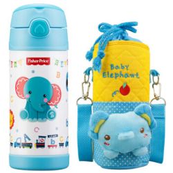 Fisher-Price 费雪 不锈钢儿童吸管杯 320ml