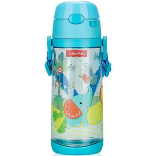 Fisher-Price 费雪 FP-8606C 儿童防漏弹盖水杯 550ML 天空蓝 *6件