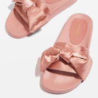 TOPSHOP HALO Bow Slides 女士拖鞋
