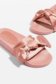 TOPSHOP HALO Bow Slides 女士拖鞋