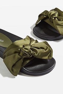 TOPSHOP HALO Bow Slides 女士拖鞋