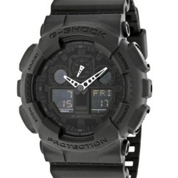 CASIO 卡西欧 G-SHOCK GA100-1A1CR 男款 双显腕表