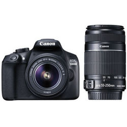 Canon 佳能 EOS 1300D 单反相机 双镜头套机(EF-S 18-55mm，55-250mm) 