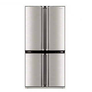 SHARP 夏普 SJ-F77PV-SL 风冷十字对开门冰箱 605L 银色