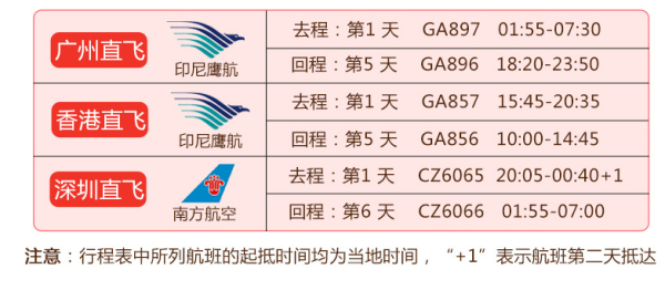 香港/深圳/广州-巴厘岛5日4晚自由行
