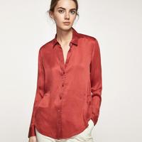 Massimo Dutti 05115410638 女士真丝衬衫