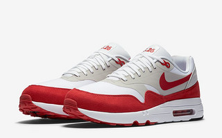 NIKE 耐克 AIR MAX 1 ULTRA 2.0 ‘WHITE/UNIVERSITY RED‘运动鞋