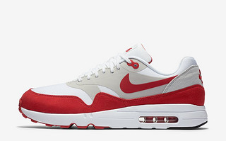 NIKE 耐克 AIR MAX 1 ULTRA 2.0 ‘WHITE/UNIVERSITY RED‘运动鞋