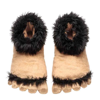 H&M 男士毛绒柔软拖鞋