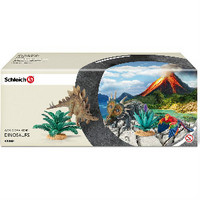 中亚prime会员：Schleich 42260 At home with The Herbivores 食草恐龙场景模型 *2件