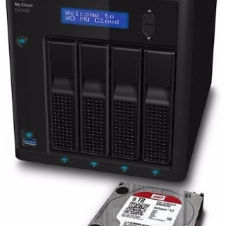 Western DigitalWD 西部数据 My Cloud EX4100 NAS服务器（空箱） 