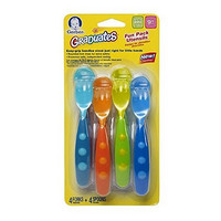 凑单品：Gerber 嘉宝 Graduates Fun Pack Utensils 儿童餐具叉勺套装 2件套*4组