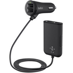 belkin 贝尔金 F8M935bt06-BLK  4口USB 车载充电器