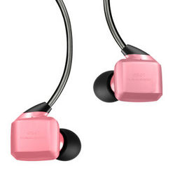 威索尼可（VSONIC）GR07X 强劲低频 专业HIFI入耳式耳机 粉色