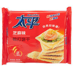 亿滋 太平梳打饼干 芝麻味 400g*14包