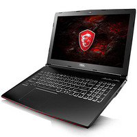 0点开卖：msi 微星 GP62MVR 7RF-433CN 15.6英寸游戏本（i7-7700HQ、8GB、256GB+1TB、GTX1060）