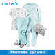 Carter's 4件套 蓝长袖连体衣 121D642