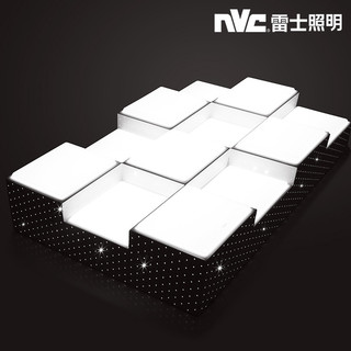 -lighting 雷士 NVC   Lighting照明 幸福魔方 LED吸顶灯（12格 80W）