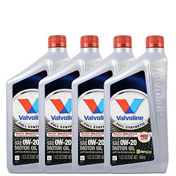 Valvoline 胜牌 max life 星皇 SN 0W-20 全合成机油 946ml*4 SN