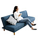奥古拉家具 沙发床 (布艺-蓝色 180cm)