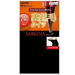 GUNZE SABRINA Warm+系列 240D加绒加厚打底袜