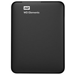 西部数据Western Digital Elements Portable Hard Drive 黑色 1 TB