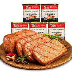 鹰金钱 午餐肉罐头食品 340g*5