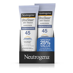 Neutrogena 露得清 Ultra Sheer Drytouch 清透防晒乳 SPF 45 2支装