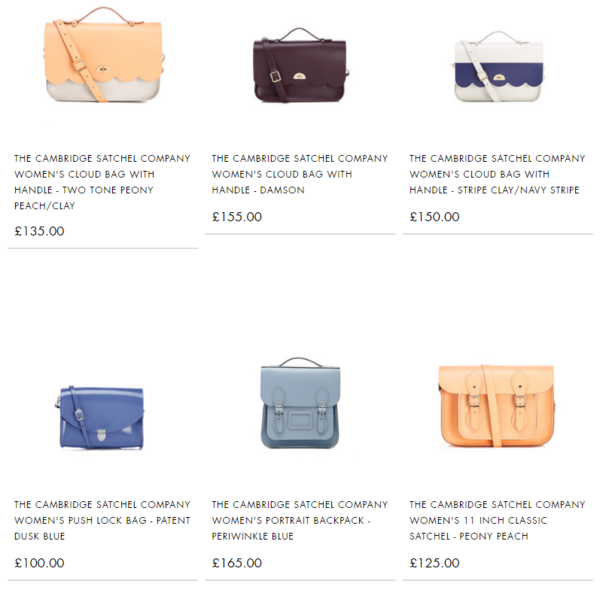 MYBAG Cambridge Satchel 精选包款促销