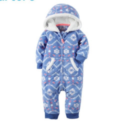 Carter's 婴儿摇粒绒连体衣连帽爬服