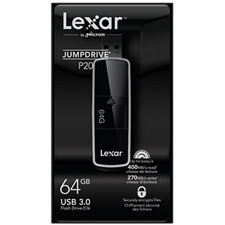 Lexar 雷克沙 JumpDrive P20 USB3.0 U盘 64G（读400MB/s，写270MB/s）