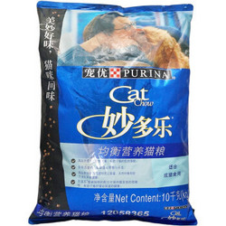 CatChow 妙多乐 宠物成猫 均衡营养猫粮 10kg